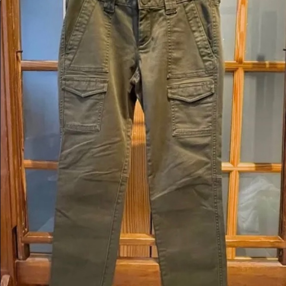 Loft Green Cargo Pants sz 4